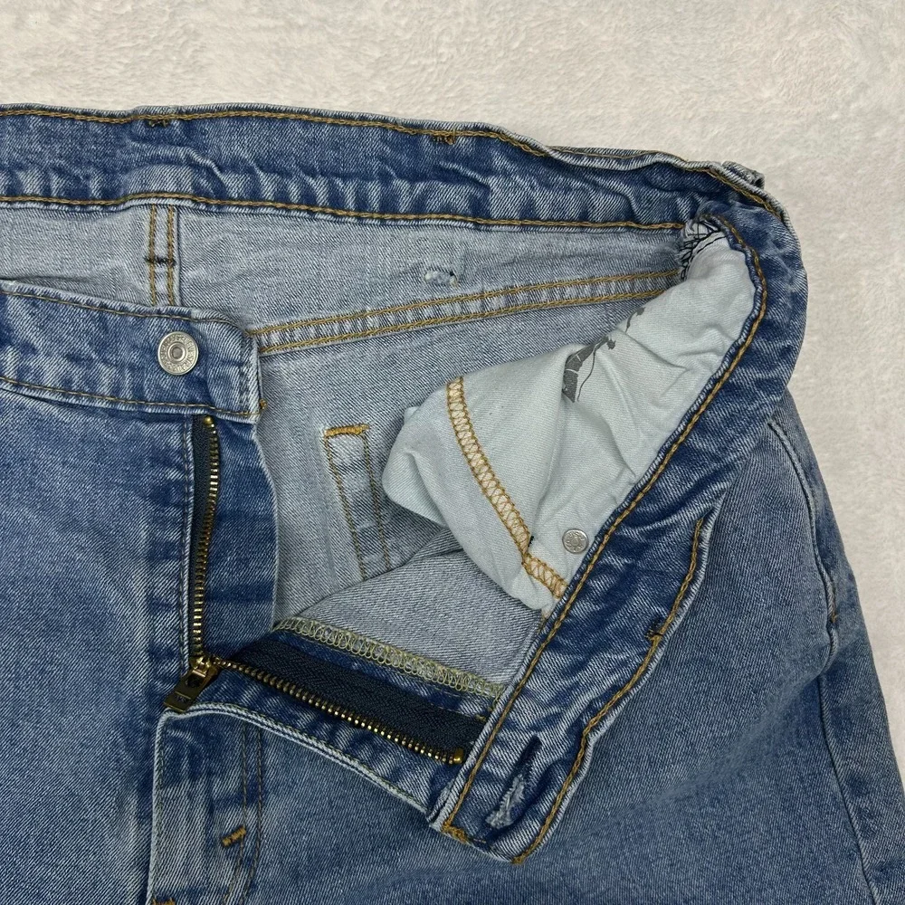 Levi's 550 Jeans Men Blue Denim Pockets Classic Straight Zip Fly 35X29.5 - Flaws